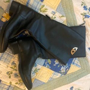 Tory burch black high rise boots